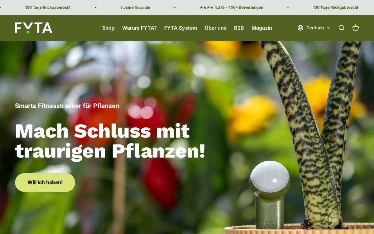 fyta.de ↗ website preview