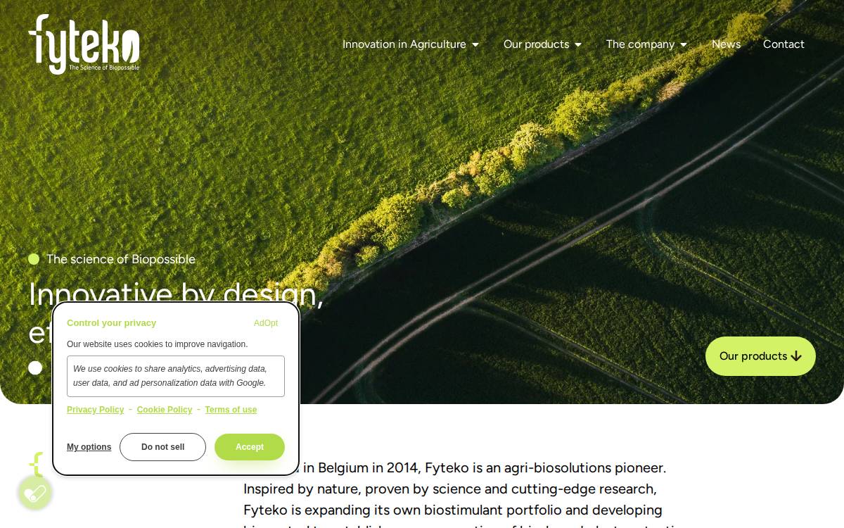 Fyteko website preview