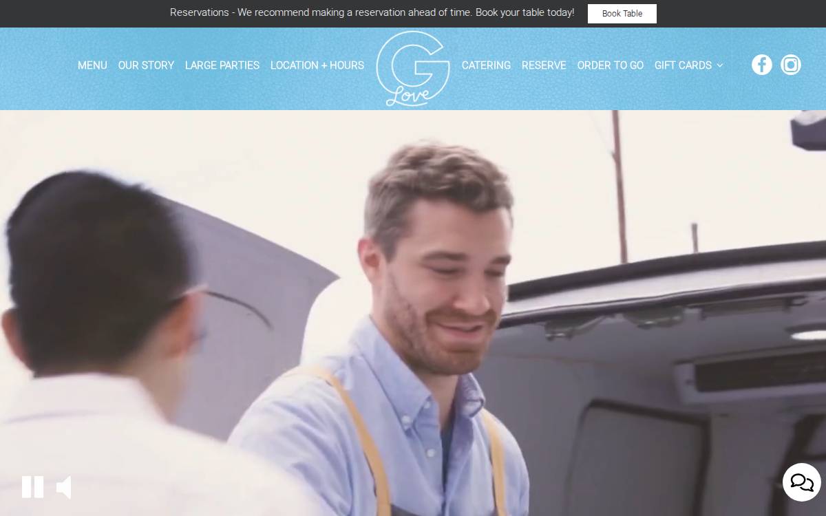 G-Love website preview