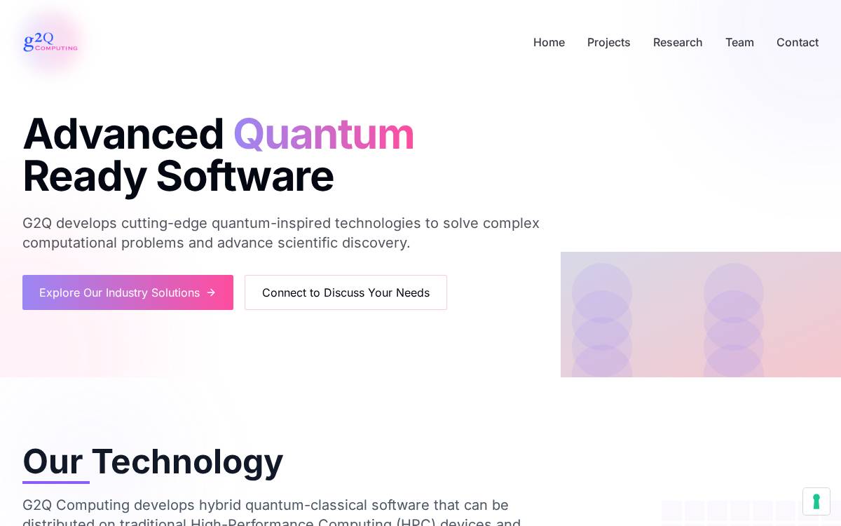 G2Q Computing website preview