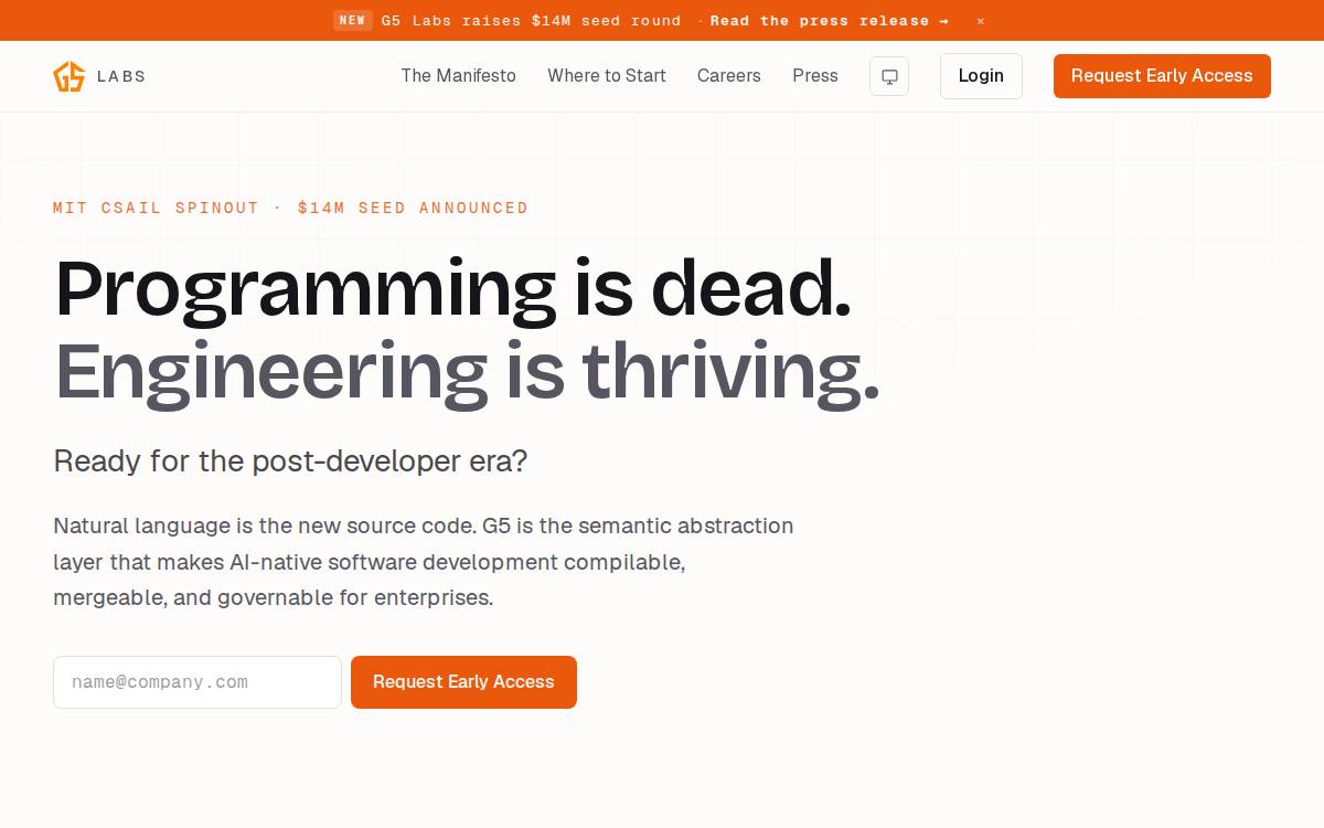 G5 Labs website preview