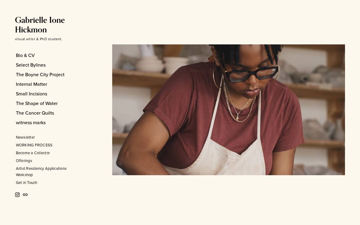 Gabrielleionehickmon website preview