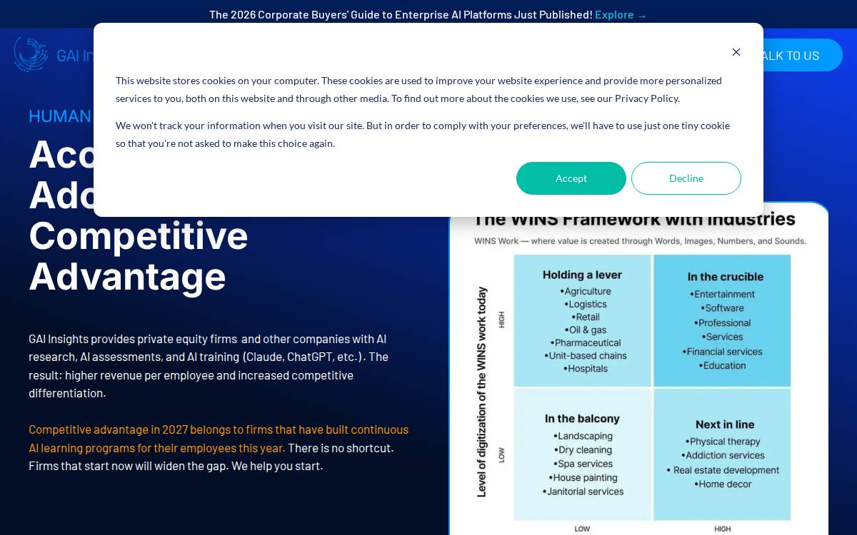 GAI Insights website preview