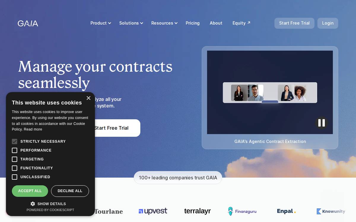 GAIA website preview