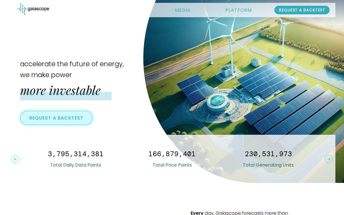 Gaiascope website preview