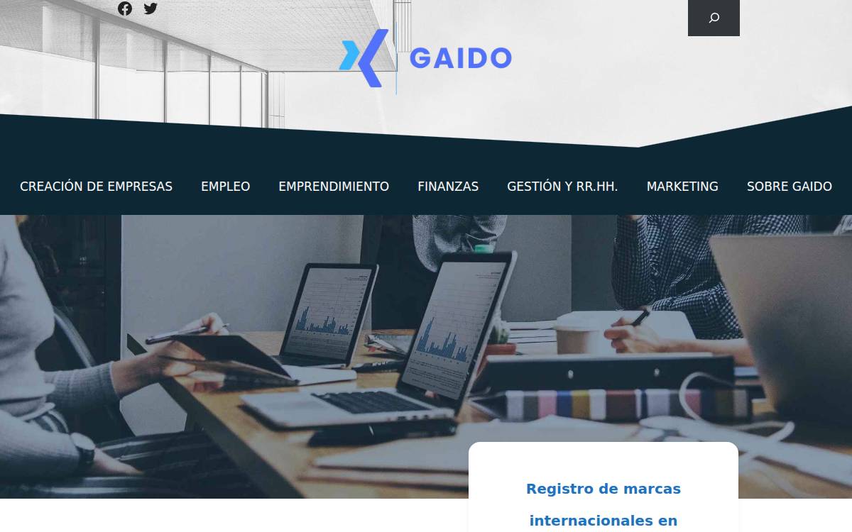 Gaido website preview