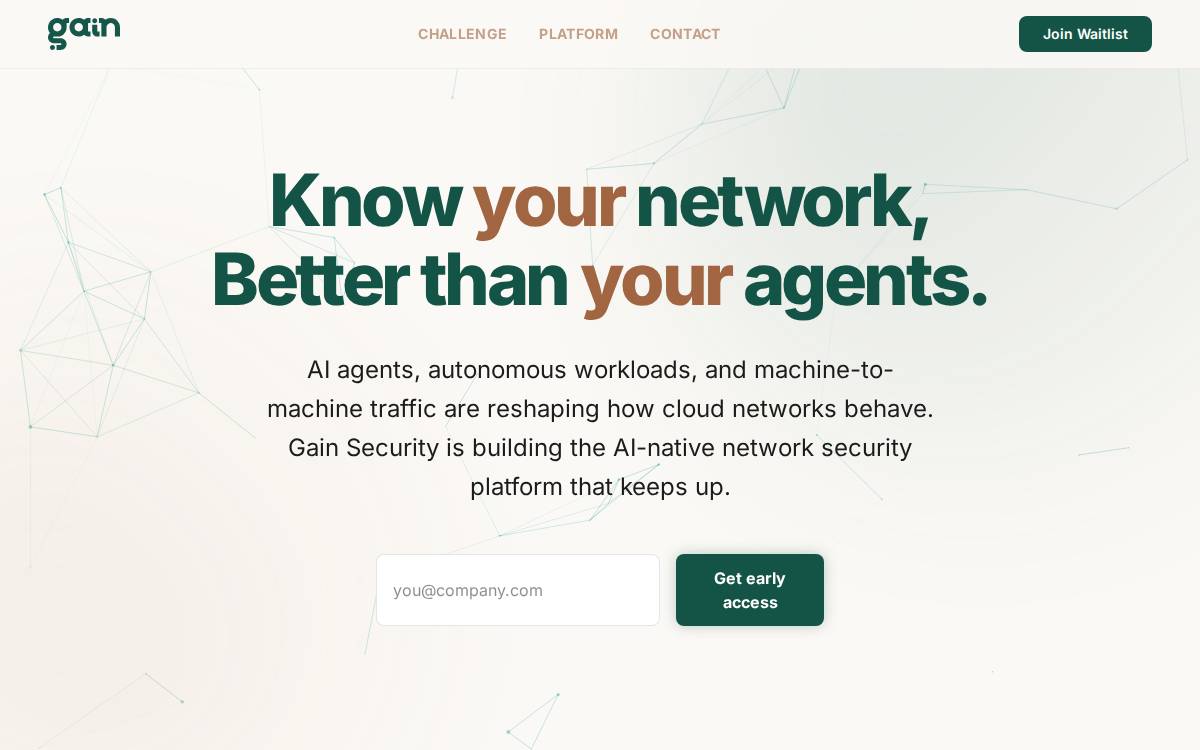 Gain Security website preview