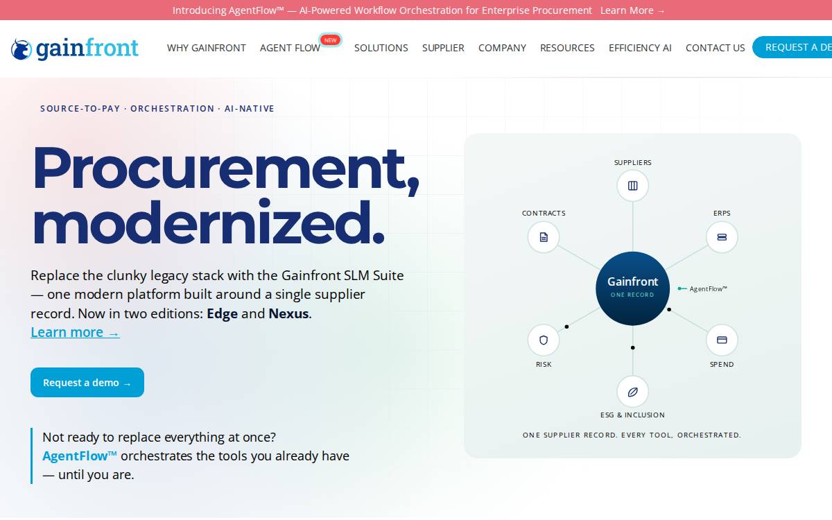 Gainfront website preview