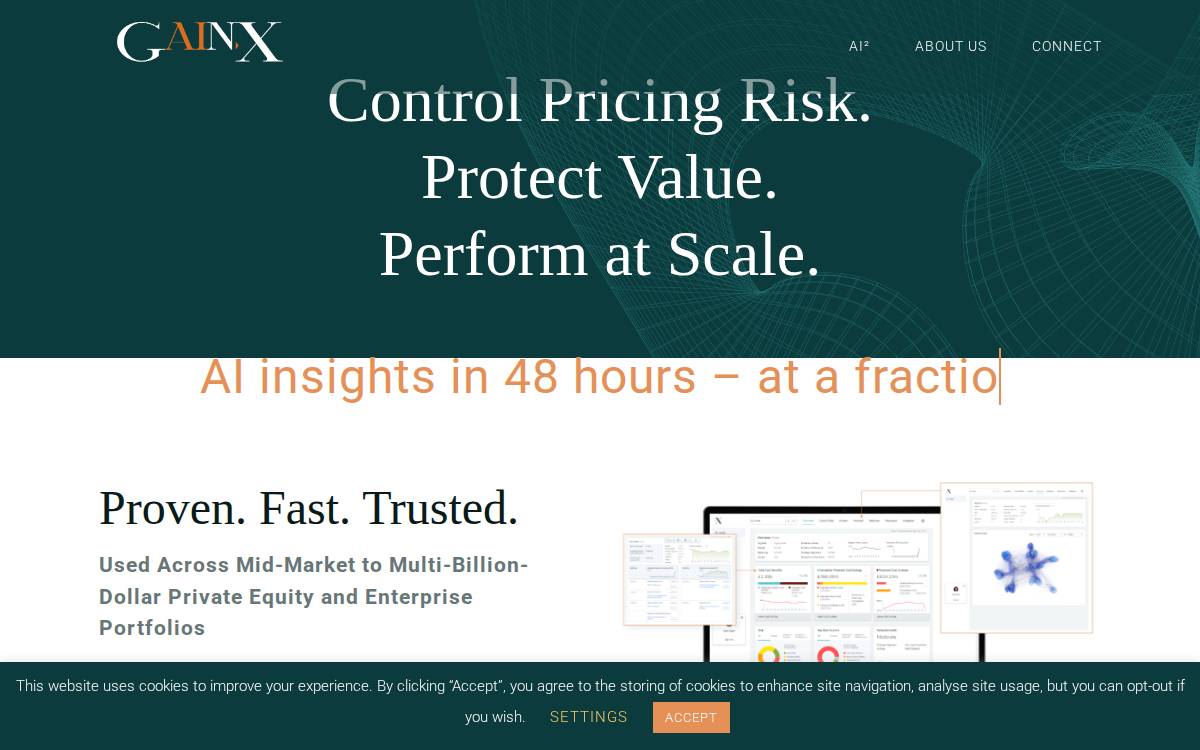 GainX Inc. Website website preview
