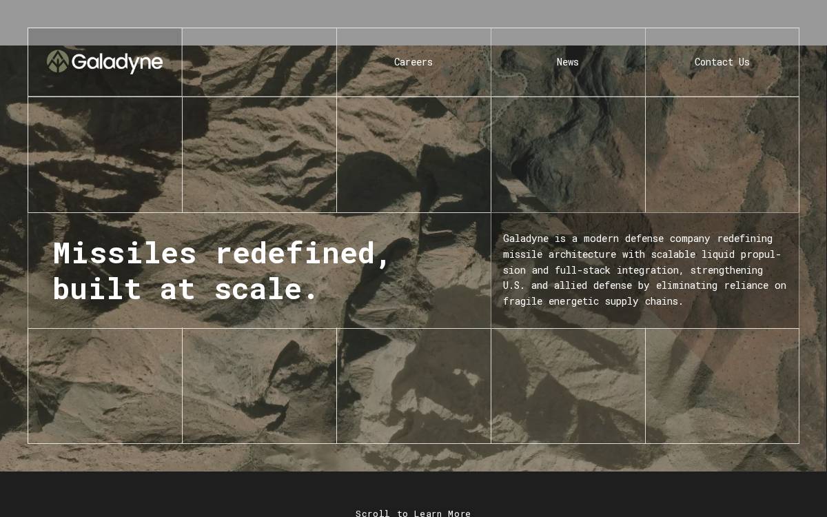 Galadyne website preview