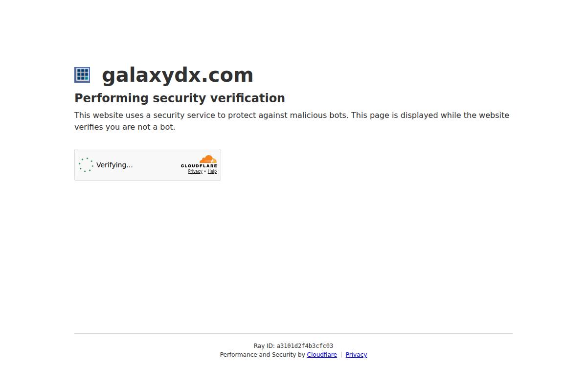 Galaxy Diagnostics website preview