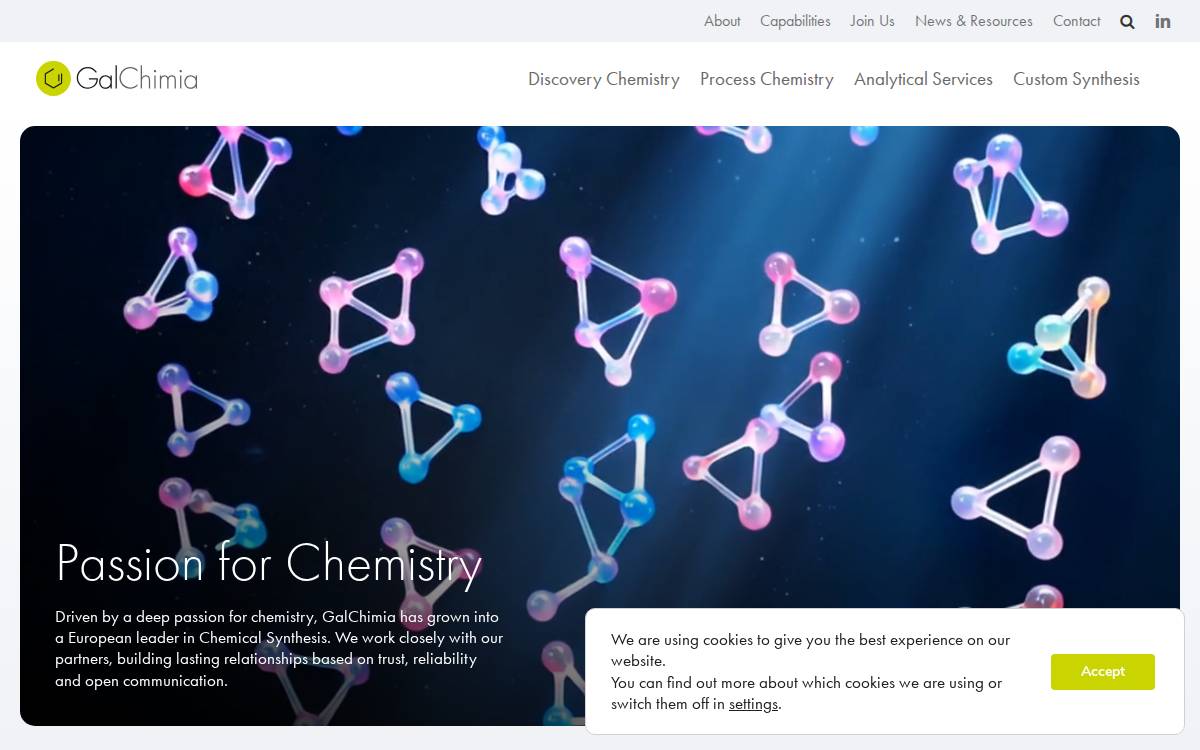 Galchimia website preview