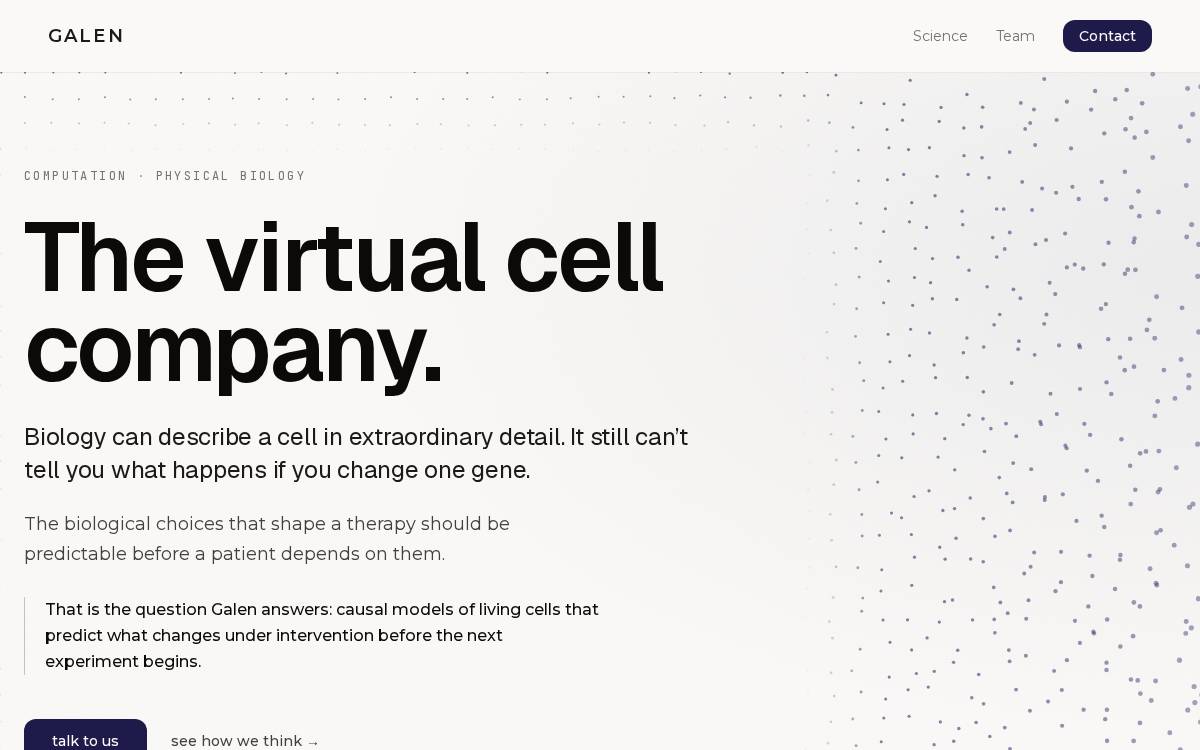 Galen Health website preview