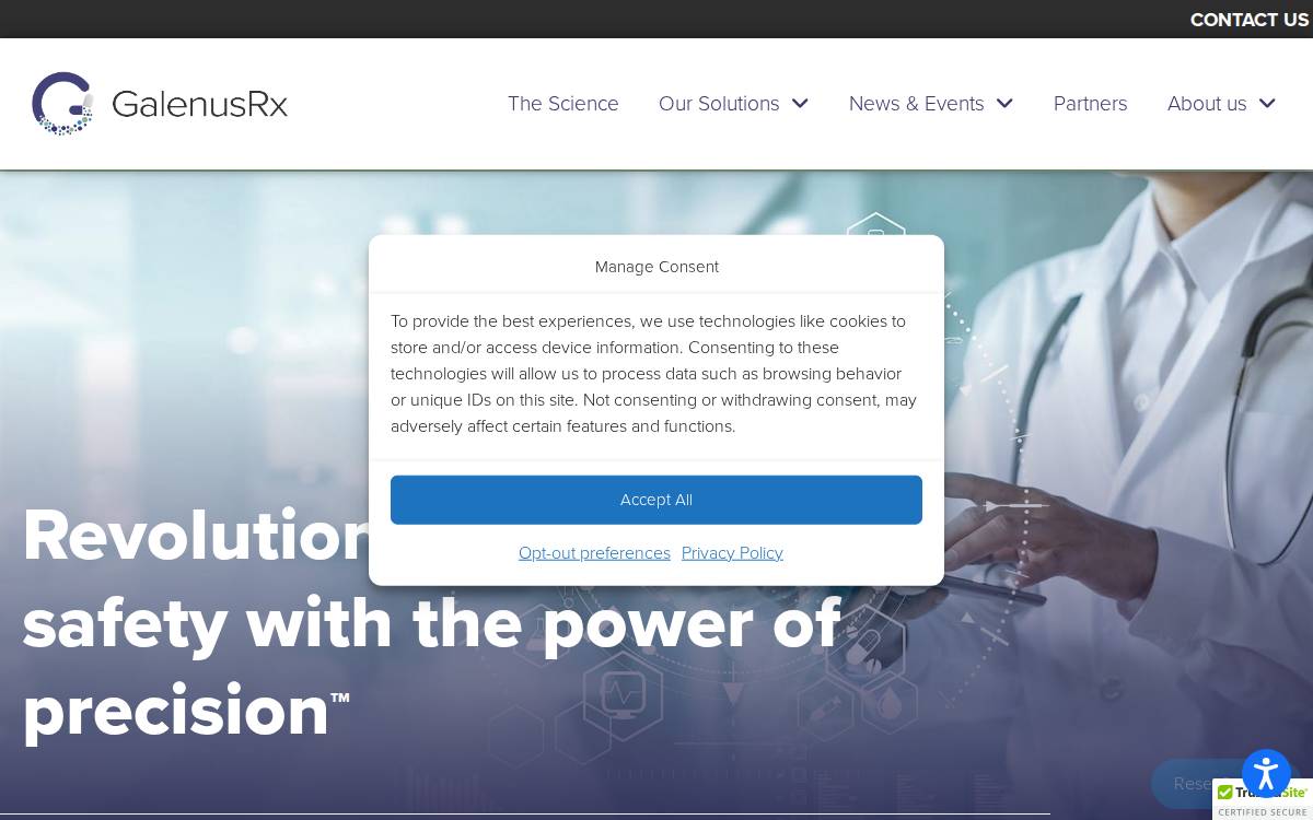 GalenusRx website preview