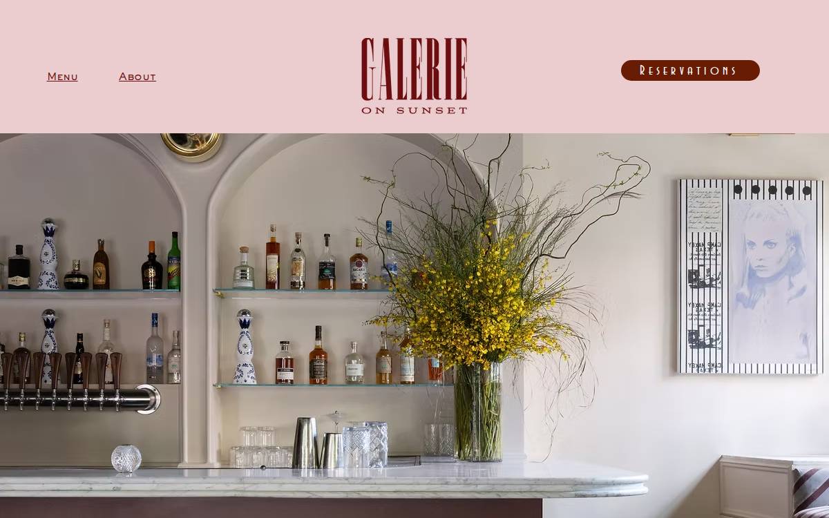 Galerieonsunset website preview
