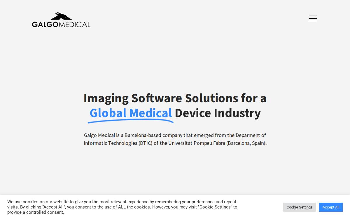 Galgo Medical website preview