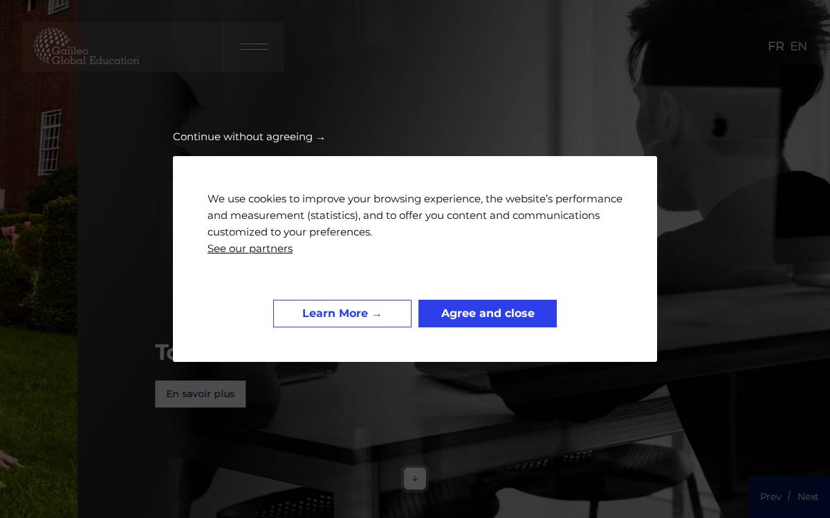 Galileo Global Education website preview