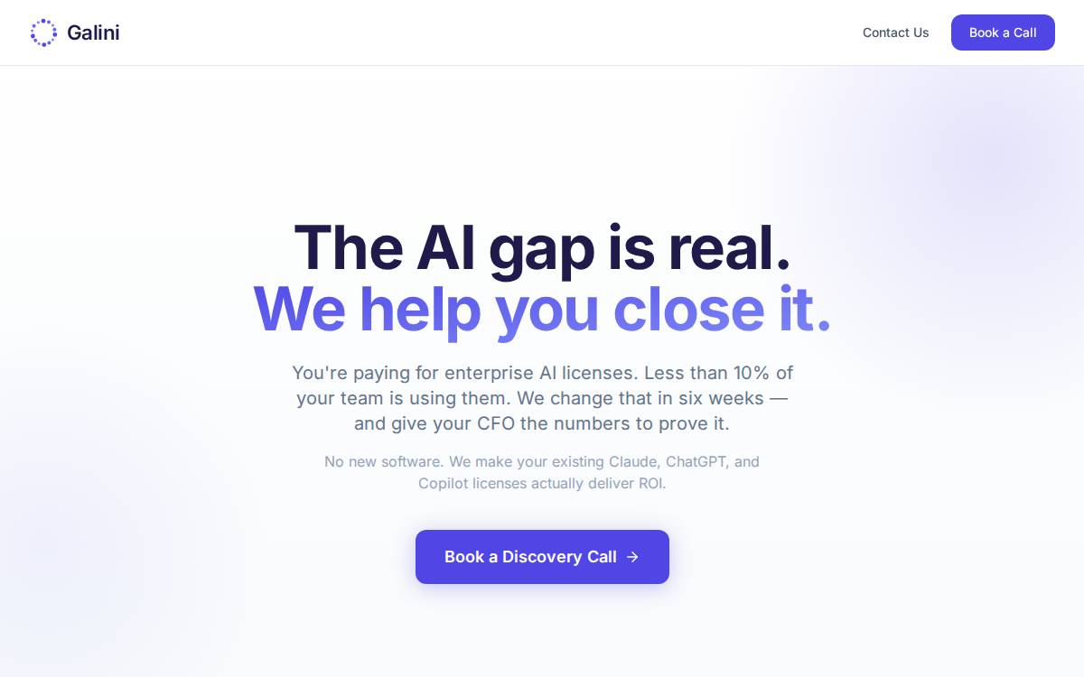 Galini website preview