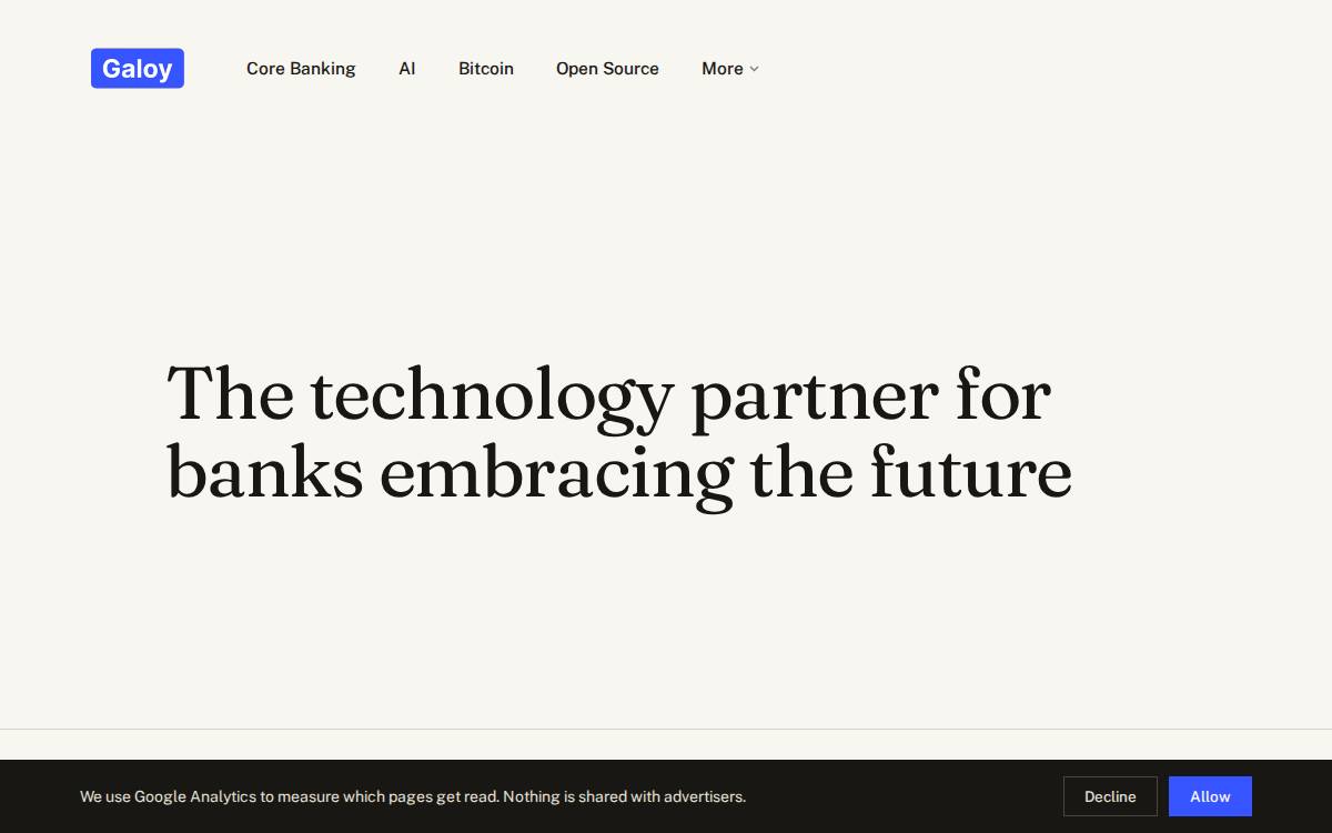 Galoy website preview