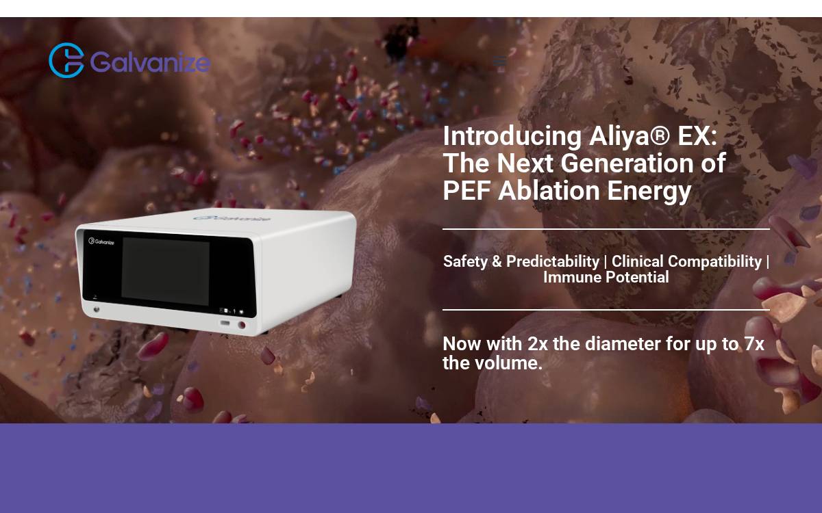Galvanize Therapeutics website preview