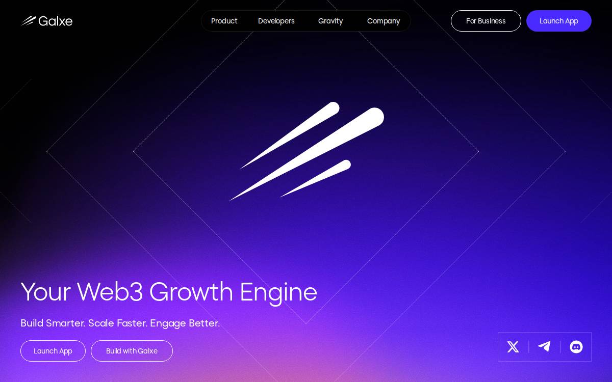 Galxe website preview