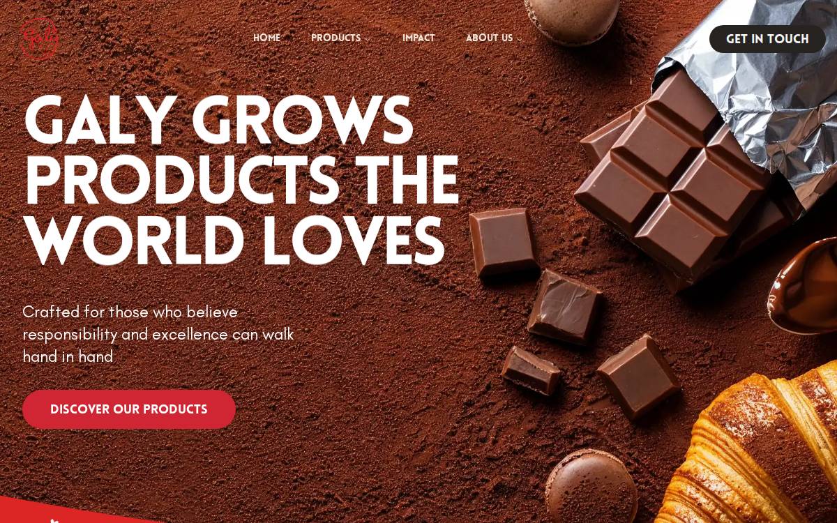 Galy website preview