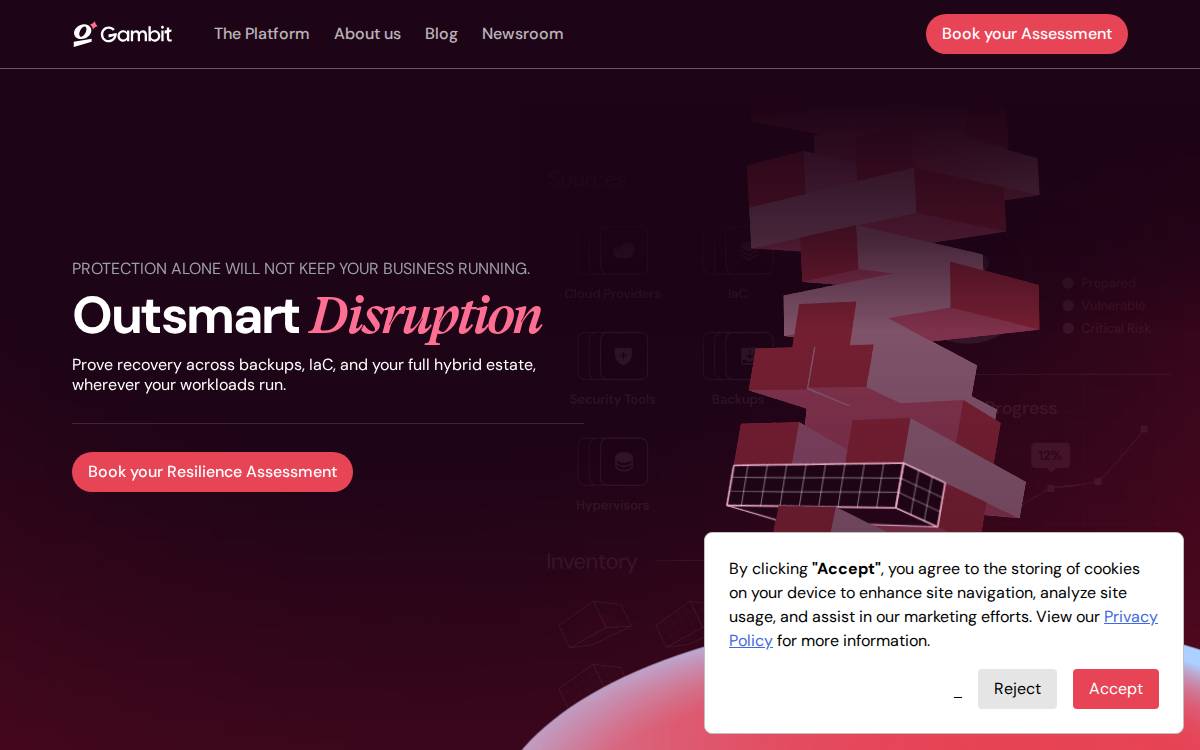 Gambit website preview