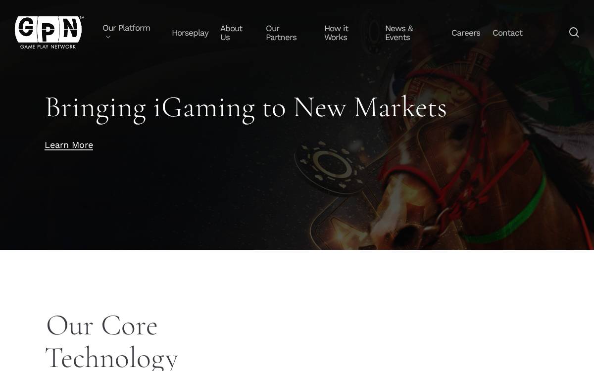 Game Play Network website preview