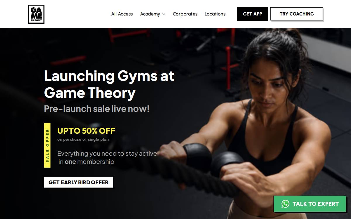 Game Theory website preview