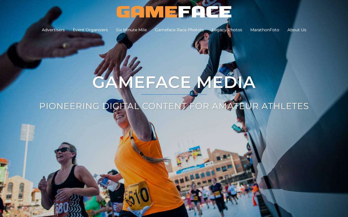 Gameface Media website preview