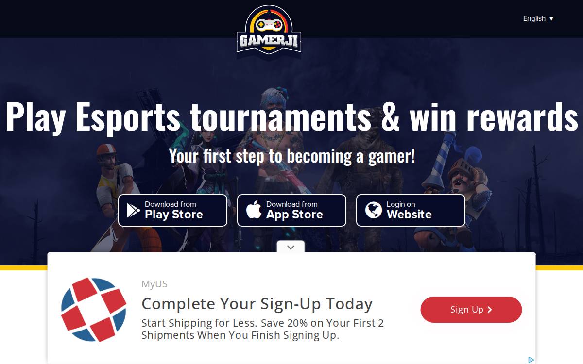 Gamerji website preview