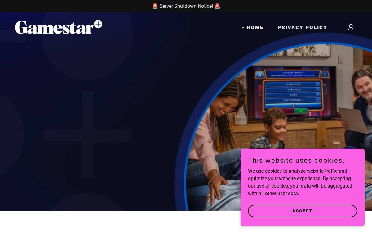 Gamestarplus website preview