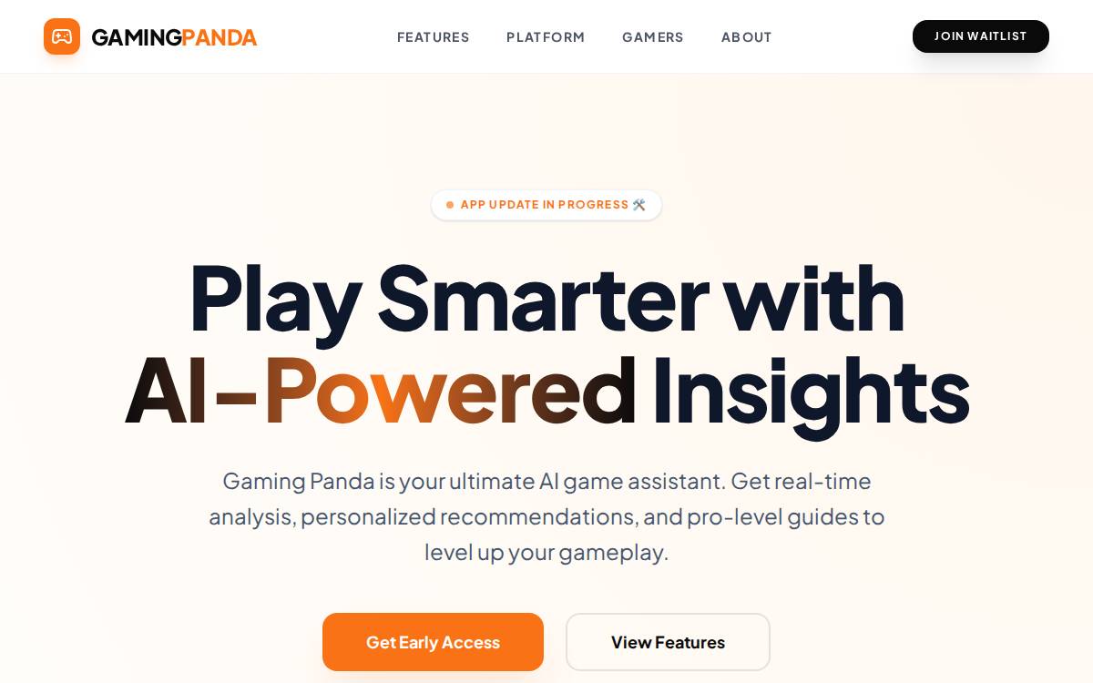 Gaming Panda website preview