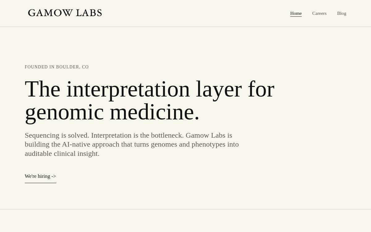 Gamowlabs website preview