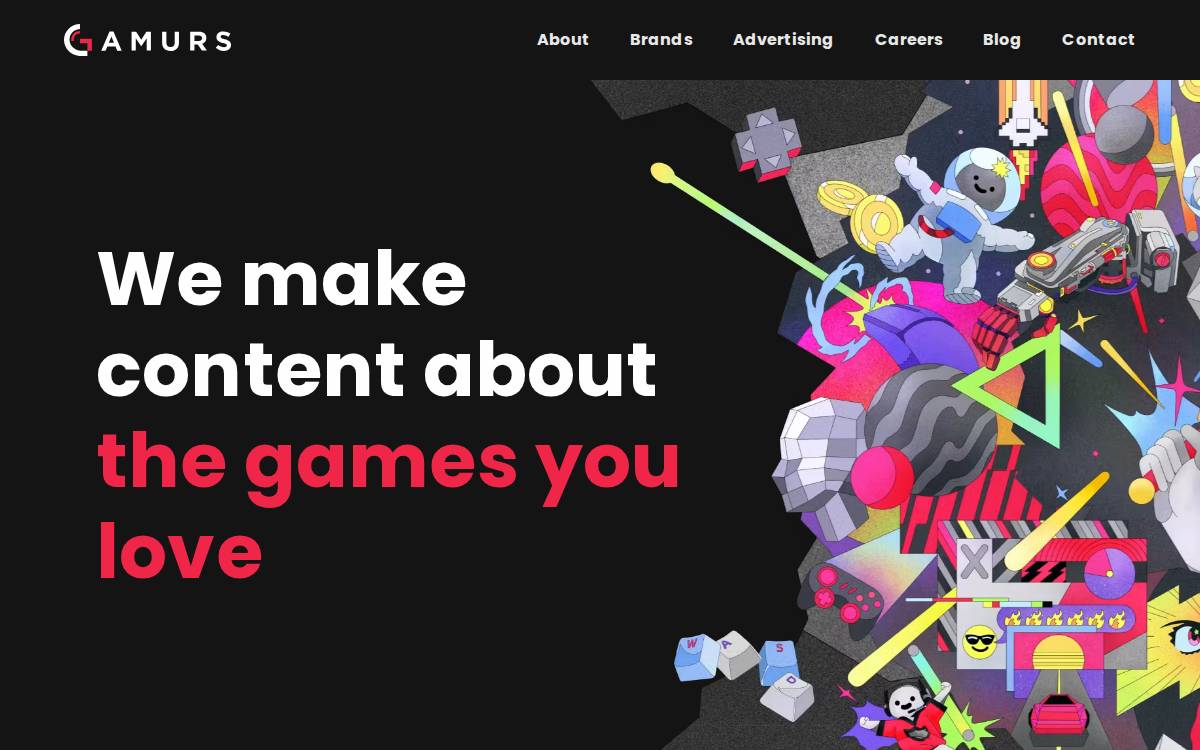 Gamurs website preview
