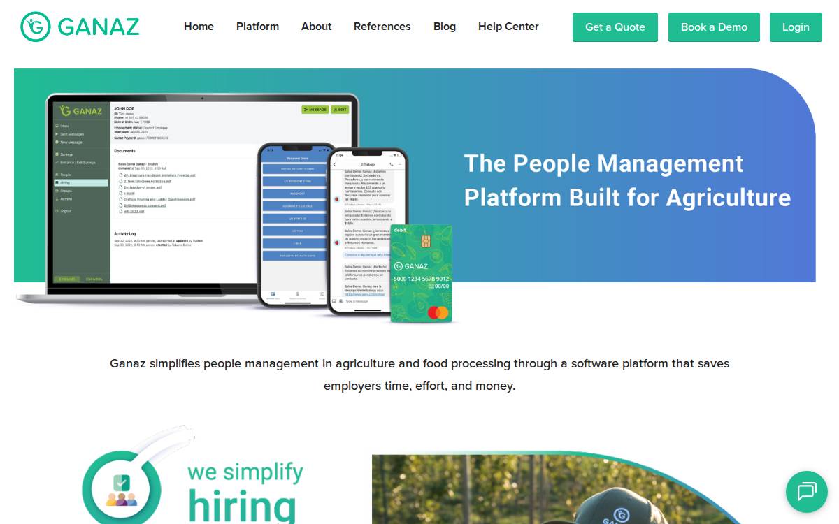 Ganaz website preview