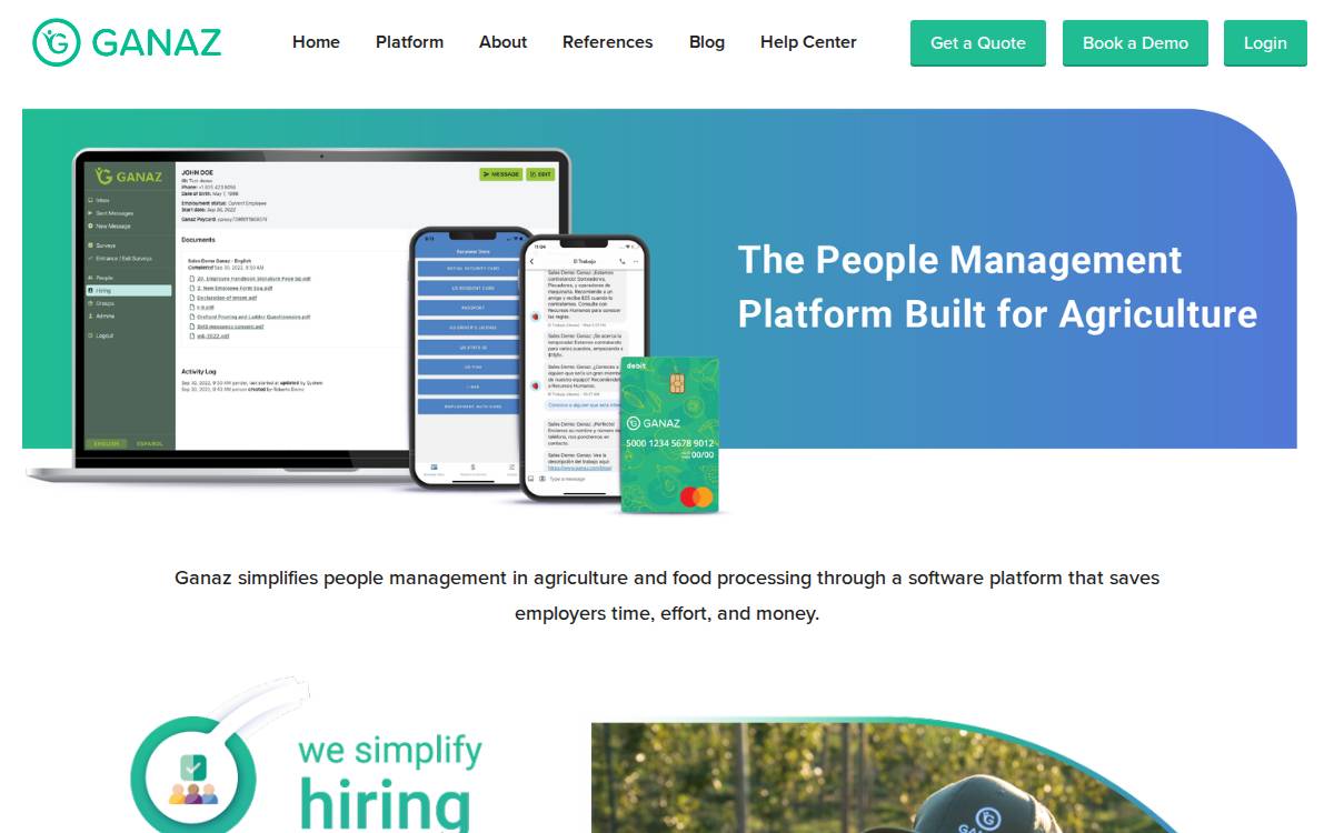 Ganaz website preview