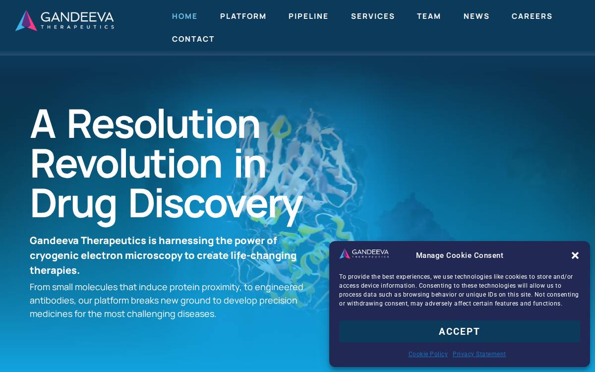 Gandeeva website preview