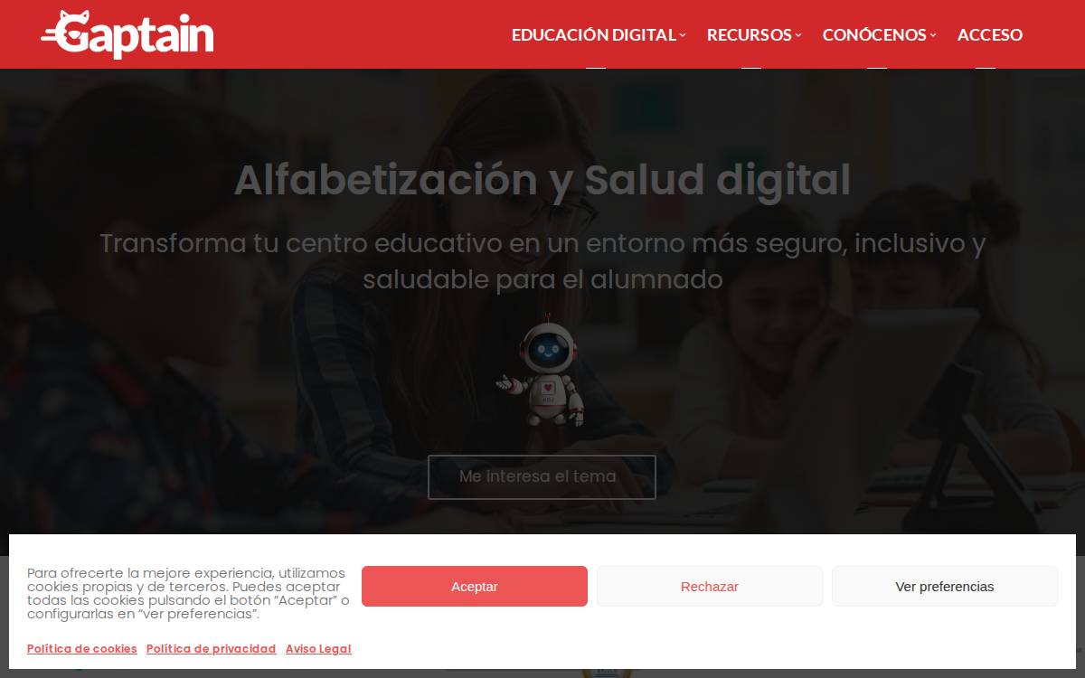 Gaptain website preview