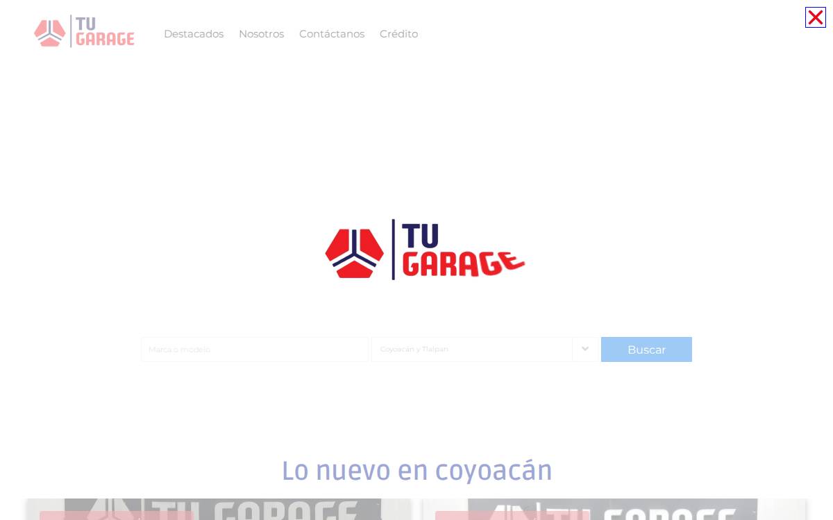 Garage website preview