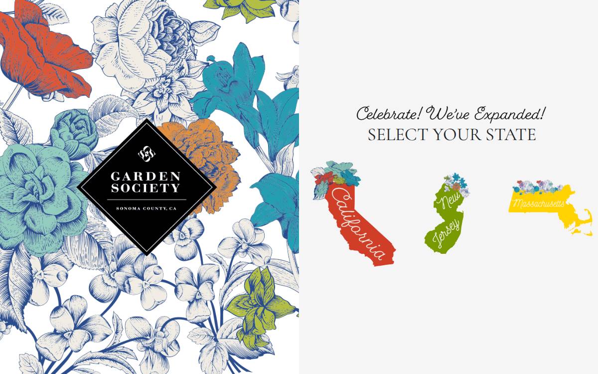 Garden Society website preview