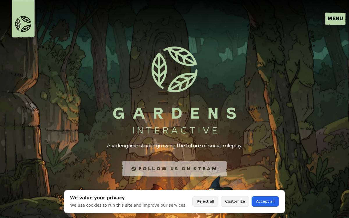 Gardens Interactive website preview