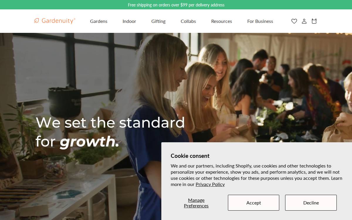 Gardenuity website preview