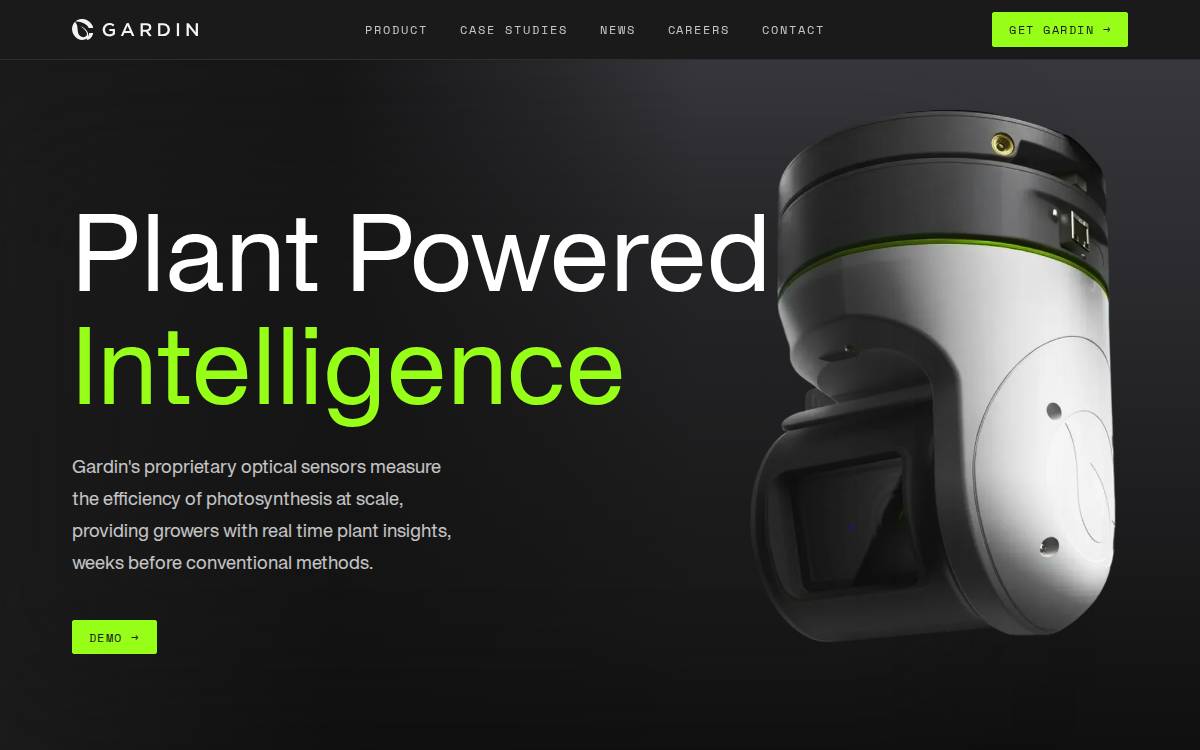 Gardin website preview