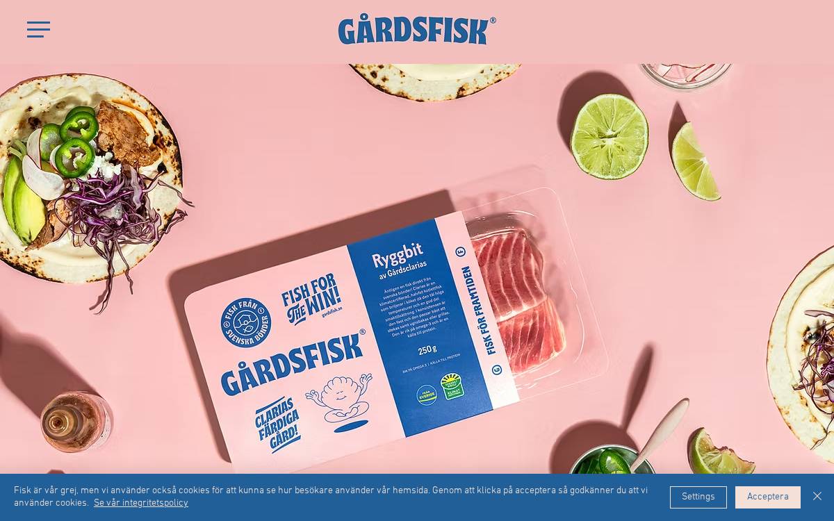 Gardsfisk website preview