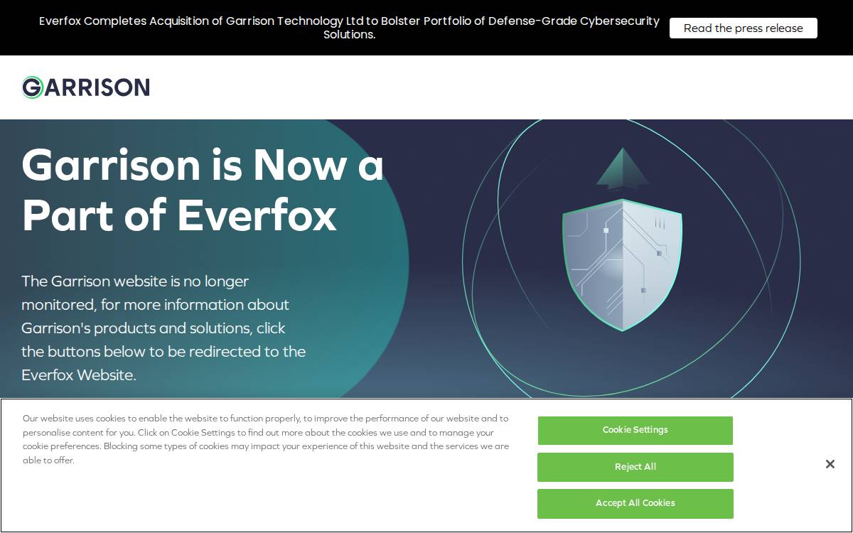 Garrison website preview