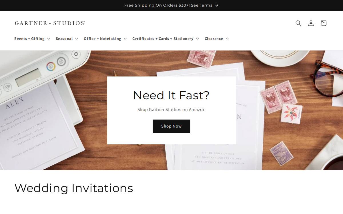 Gartnerstudios website preview