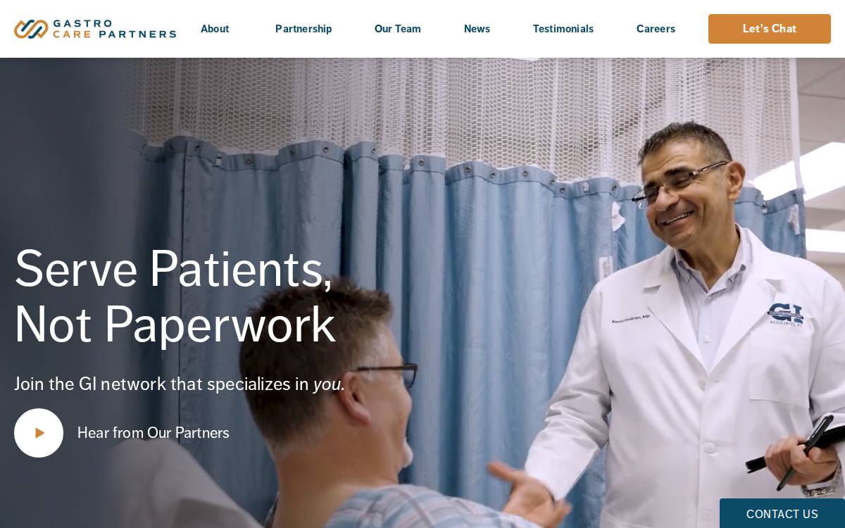 Gastro Care Partners website preview