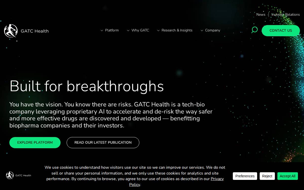 Gatc Health website preview