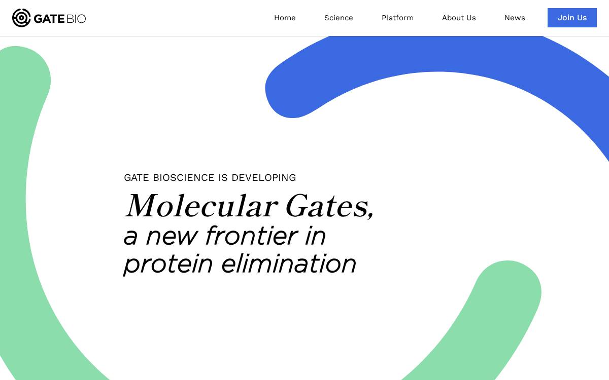 Gate Bio website preview